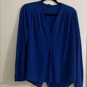 Forever 21 Royal Blue Blouse splits in the back